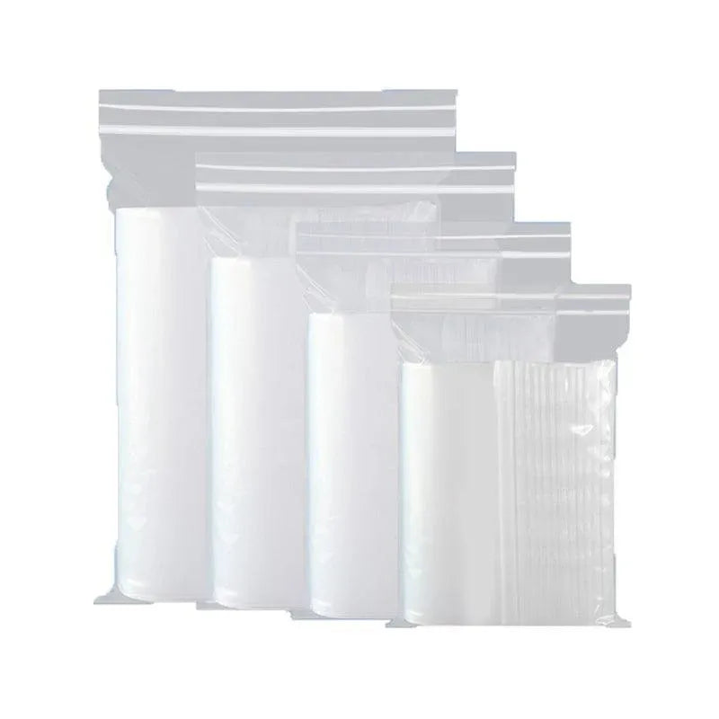 100X Bulk Clear Resealable PE Plastic Zip Bags - 35*45cm 100PCS